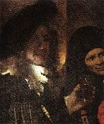 VERMEER VAN DELFT, Jan The Procuress (detail) rt oil painting